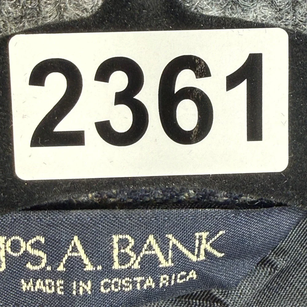 Jos. A. Bank Executive Collection Blazer Mens 44R Blue Lambswool‎ Herringbone